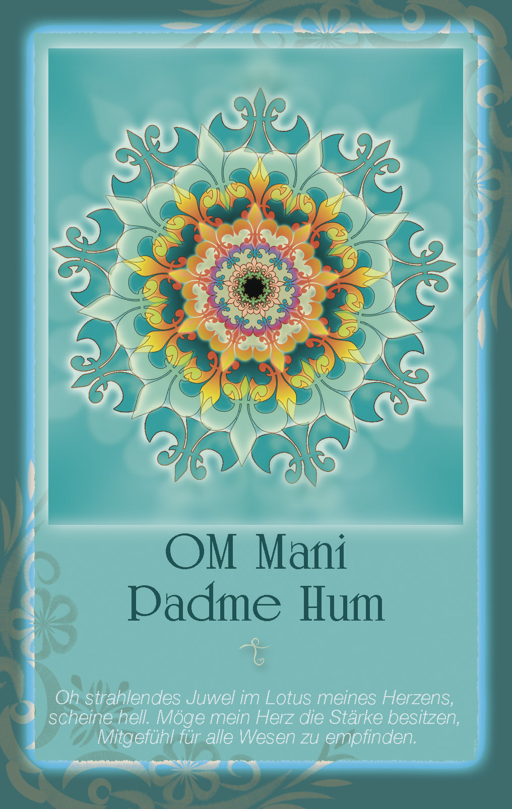 einklang media Wandbild Mantra “OM mani Padme Hum”